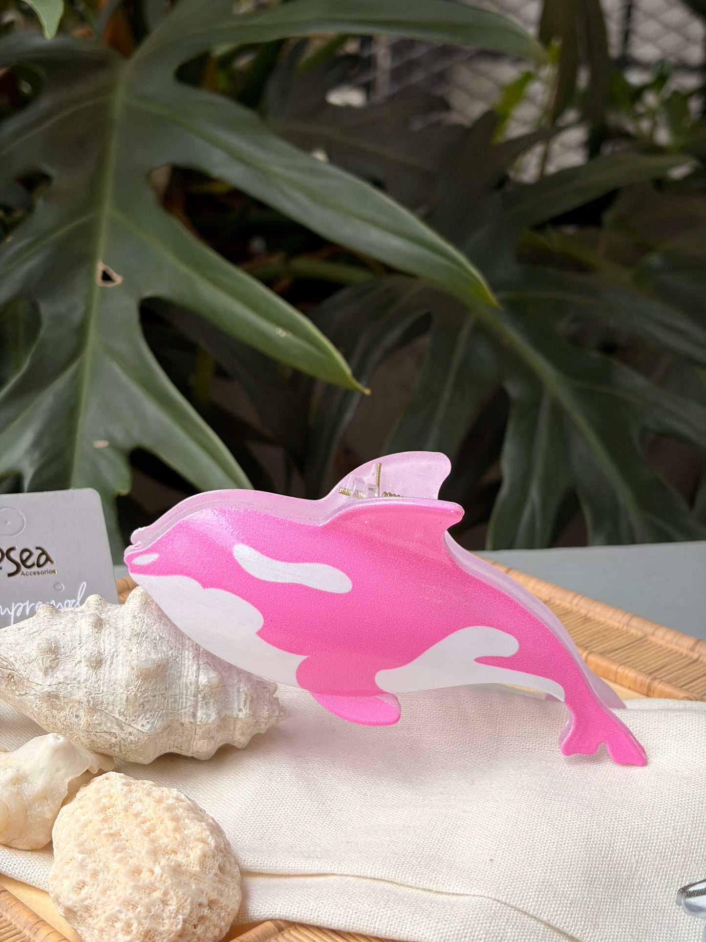 Caimán hair clip ballena en colores