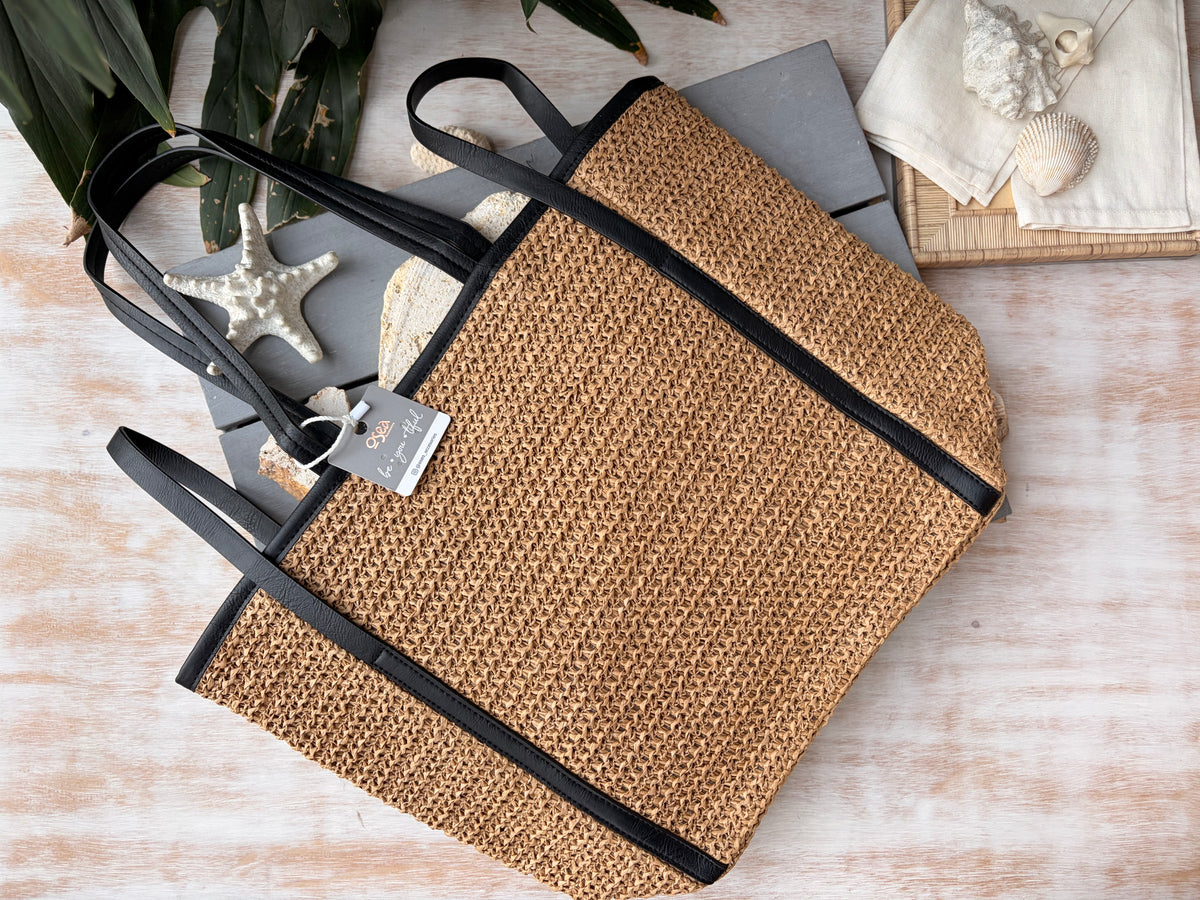 Bolso fique sintético con fondo plano