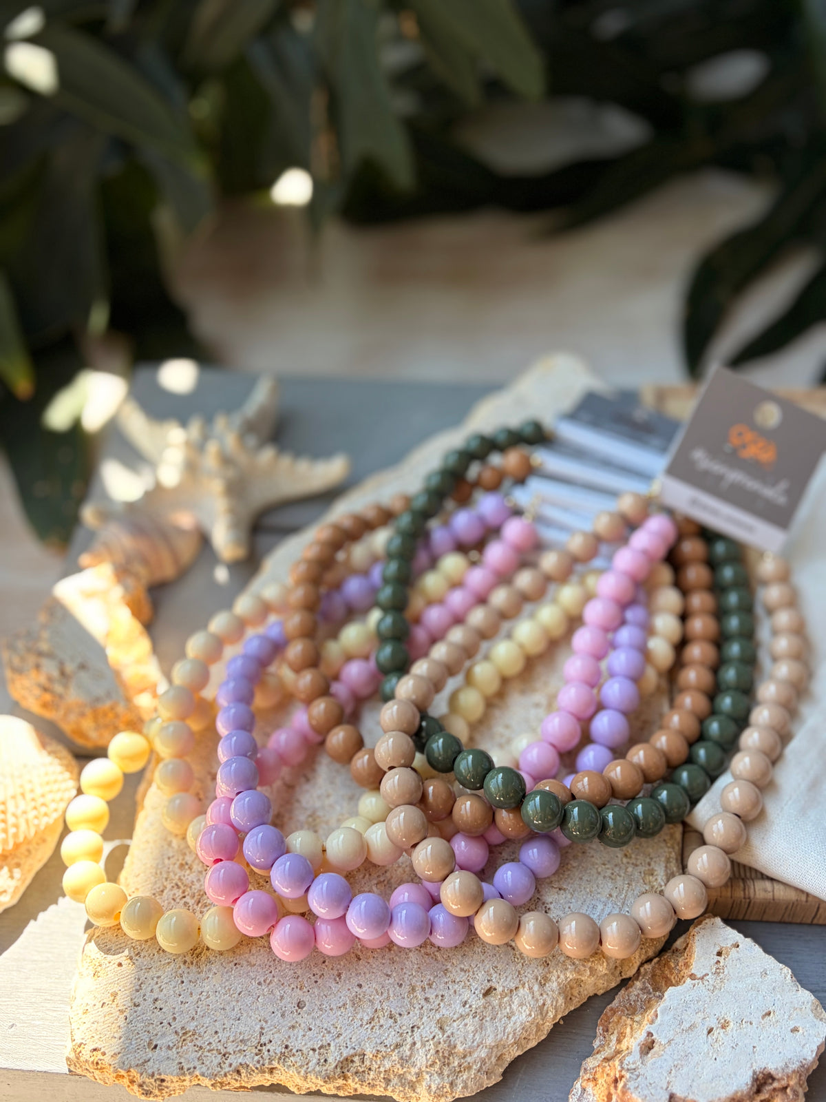 Collar bolas 12mm en colores