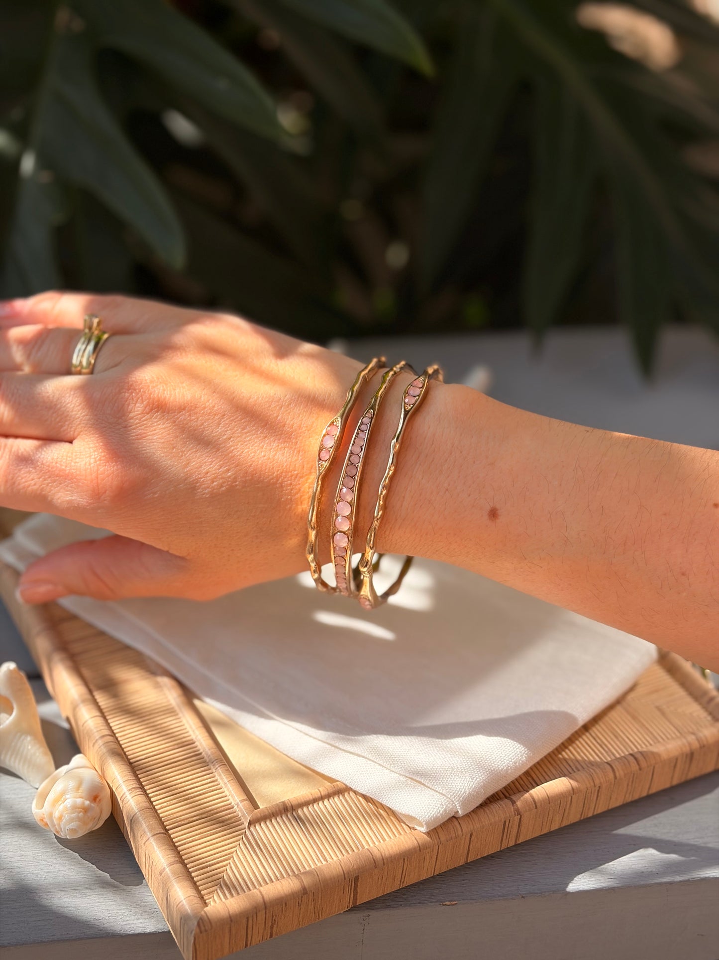 Set de pulseras en aro x 3