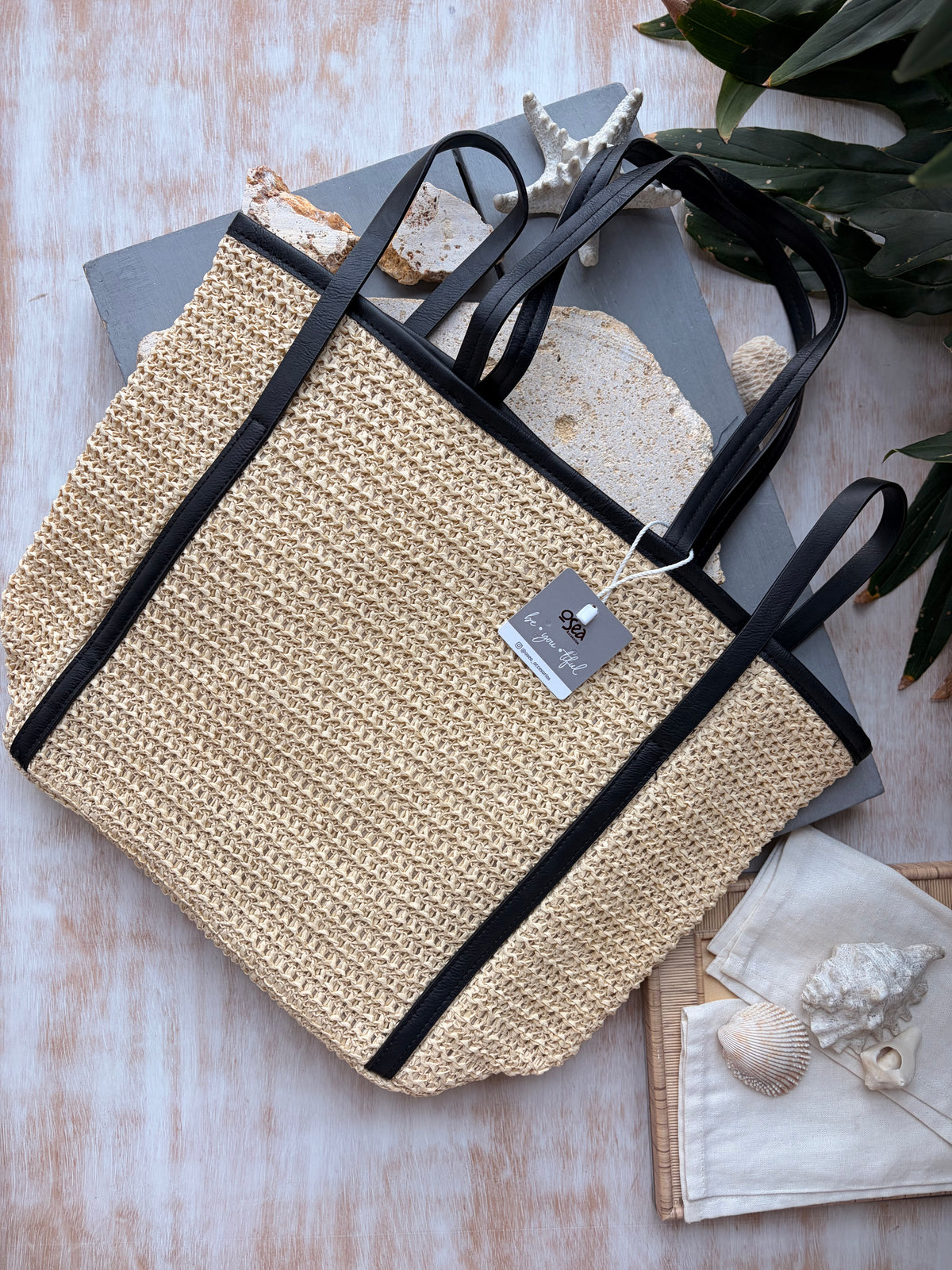 Bolso fique sintético con fondo plano