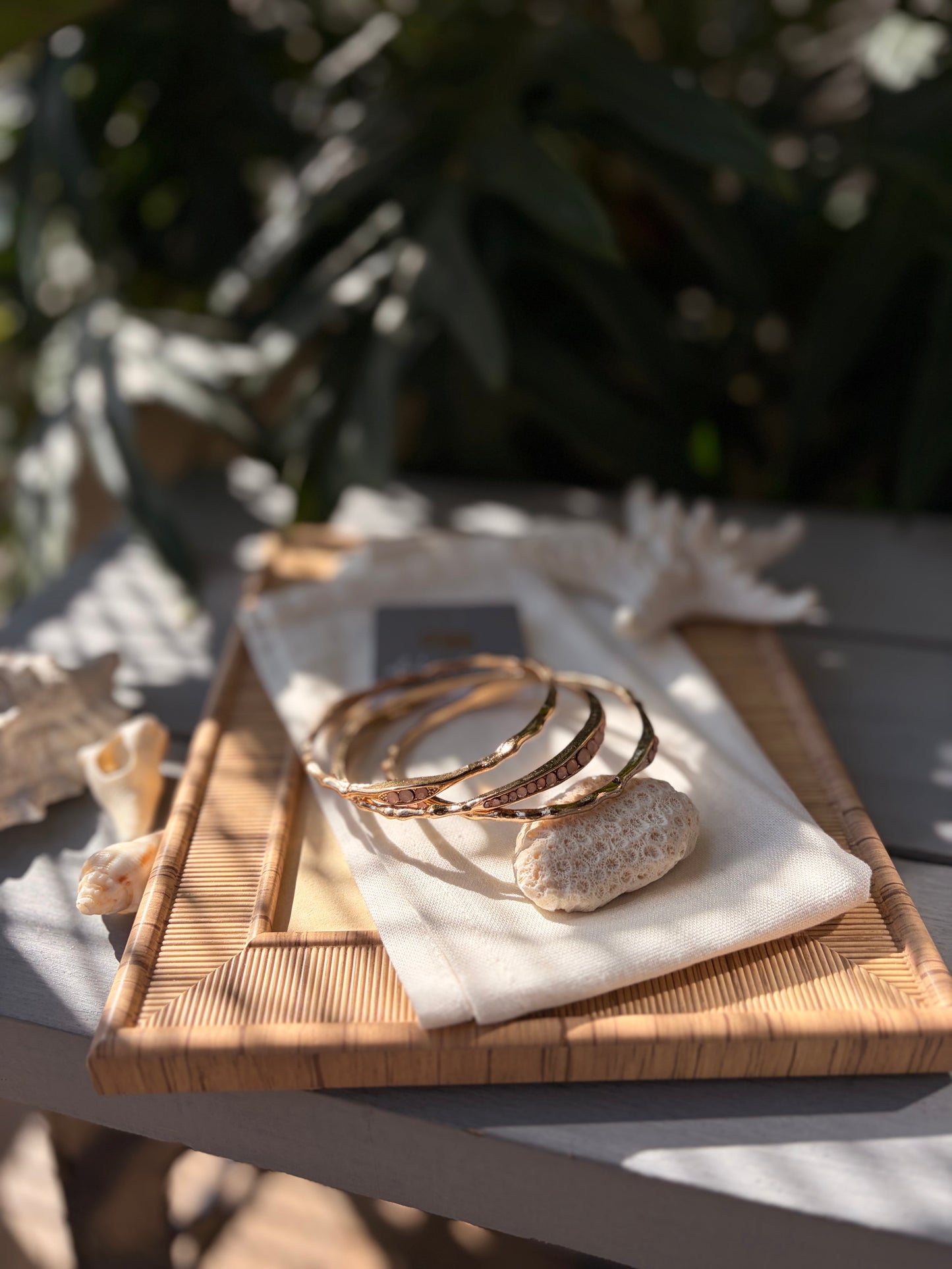 Set de pulseras en aro x 3