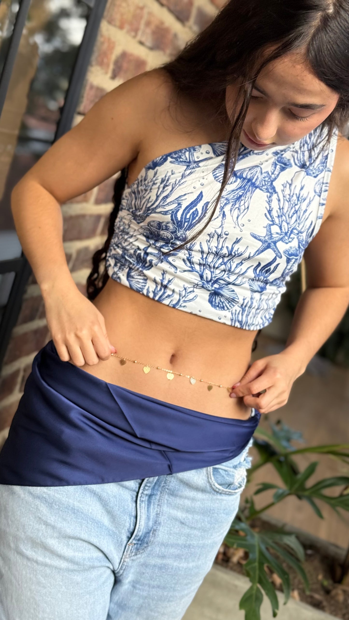 Body chain cadena corazones