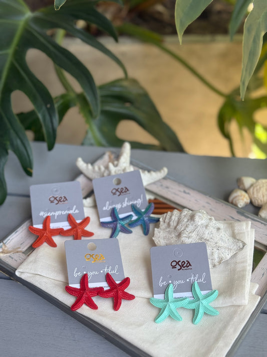 Topo estrella de mar esmaltado en colores