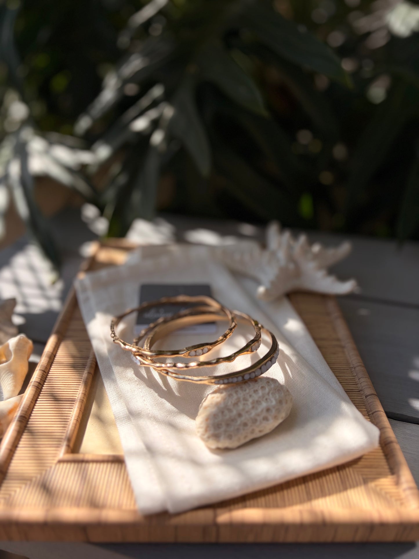 Set de pulseras en aro x 3