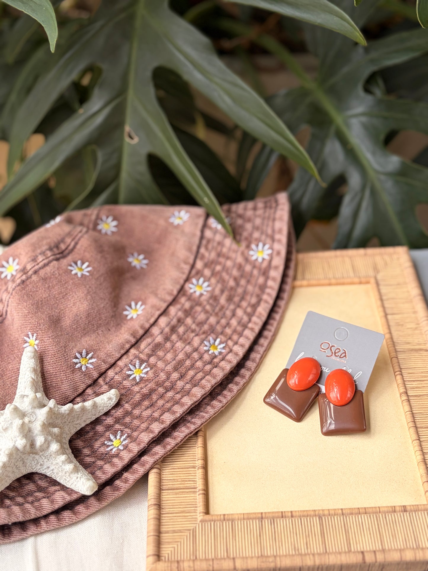 Topos en resina chocolate naranja