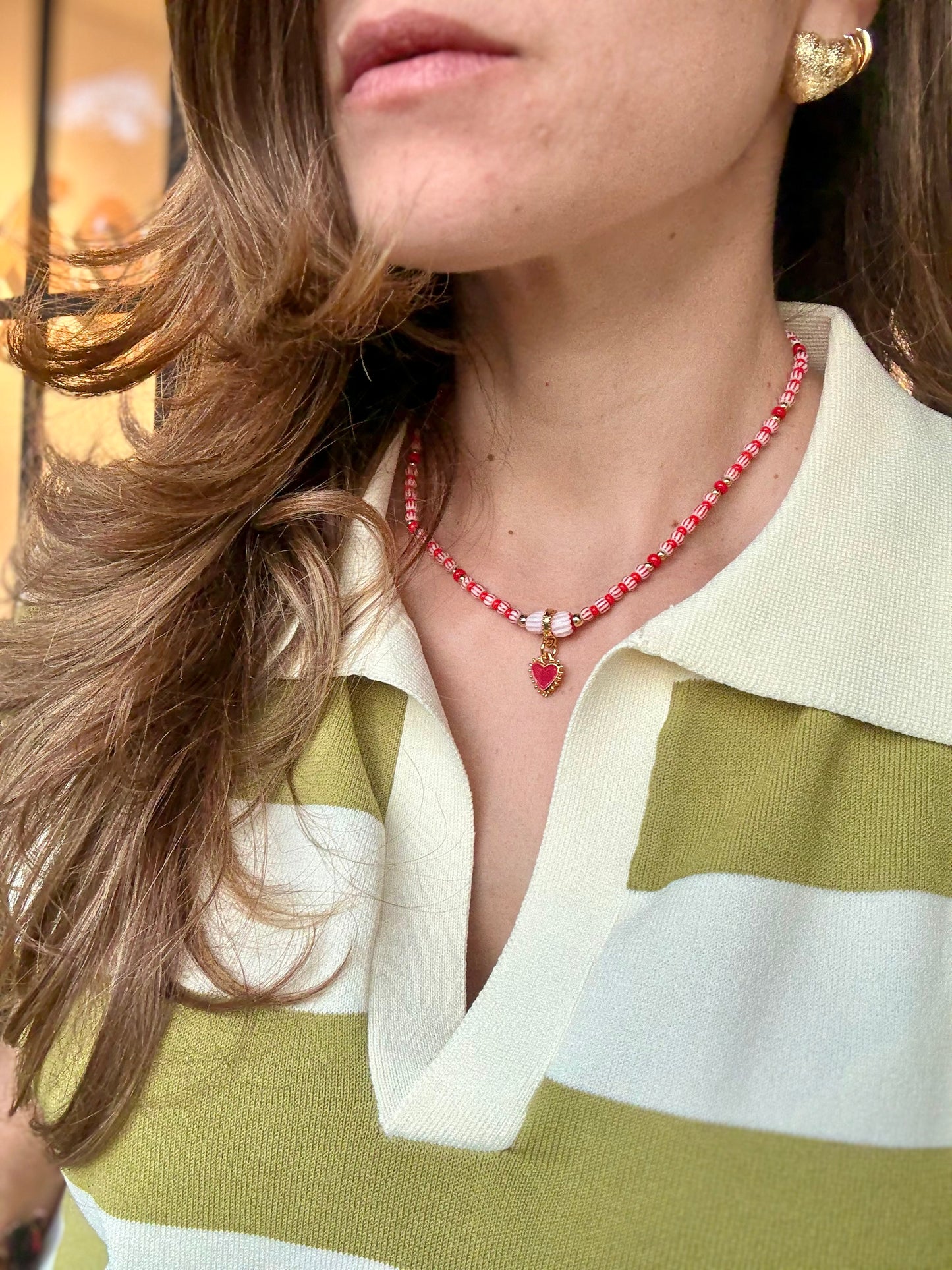 Collar corto rojo ❤️