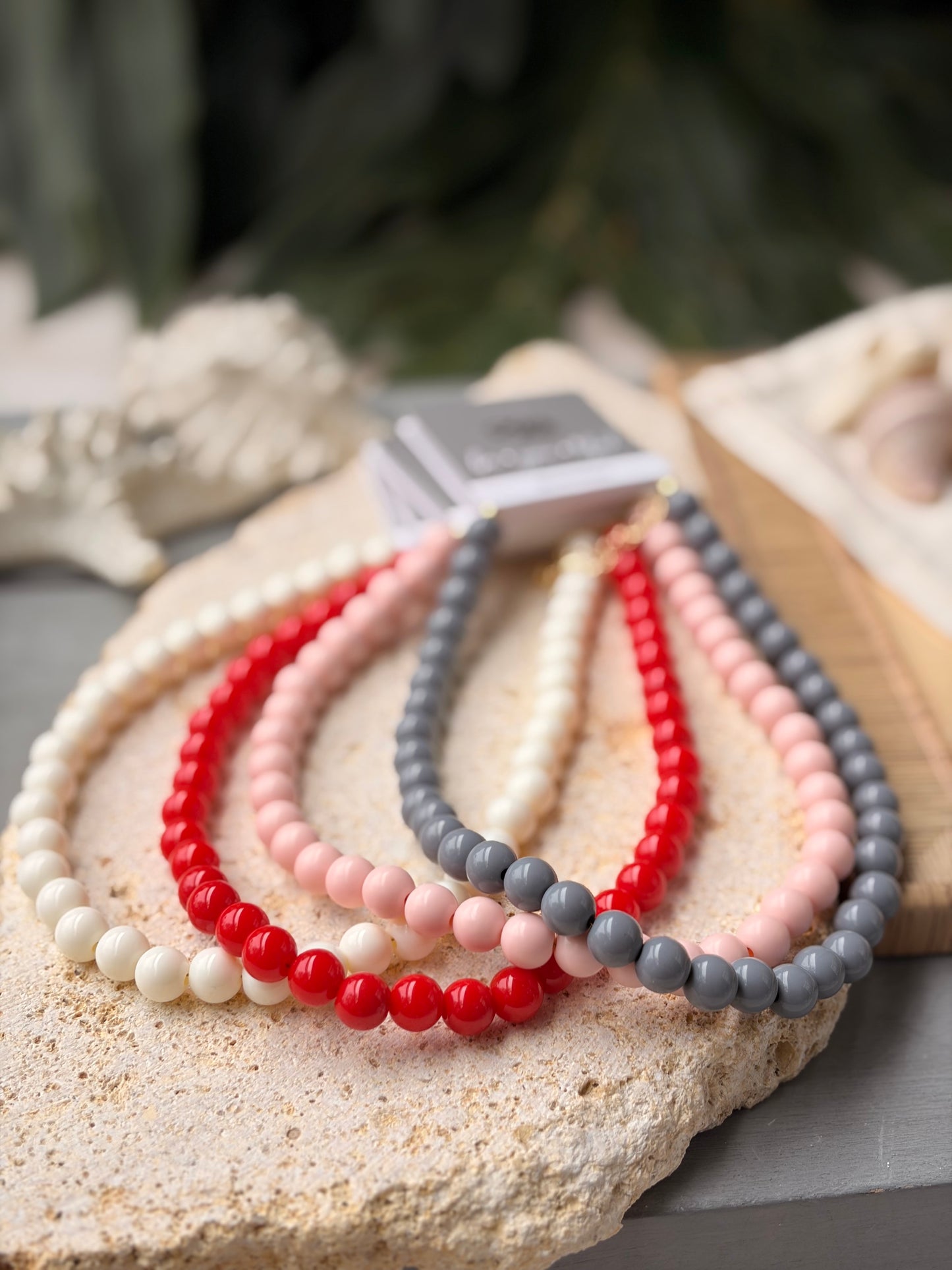 Collar bolas 10mm colores