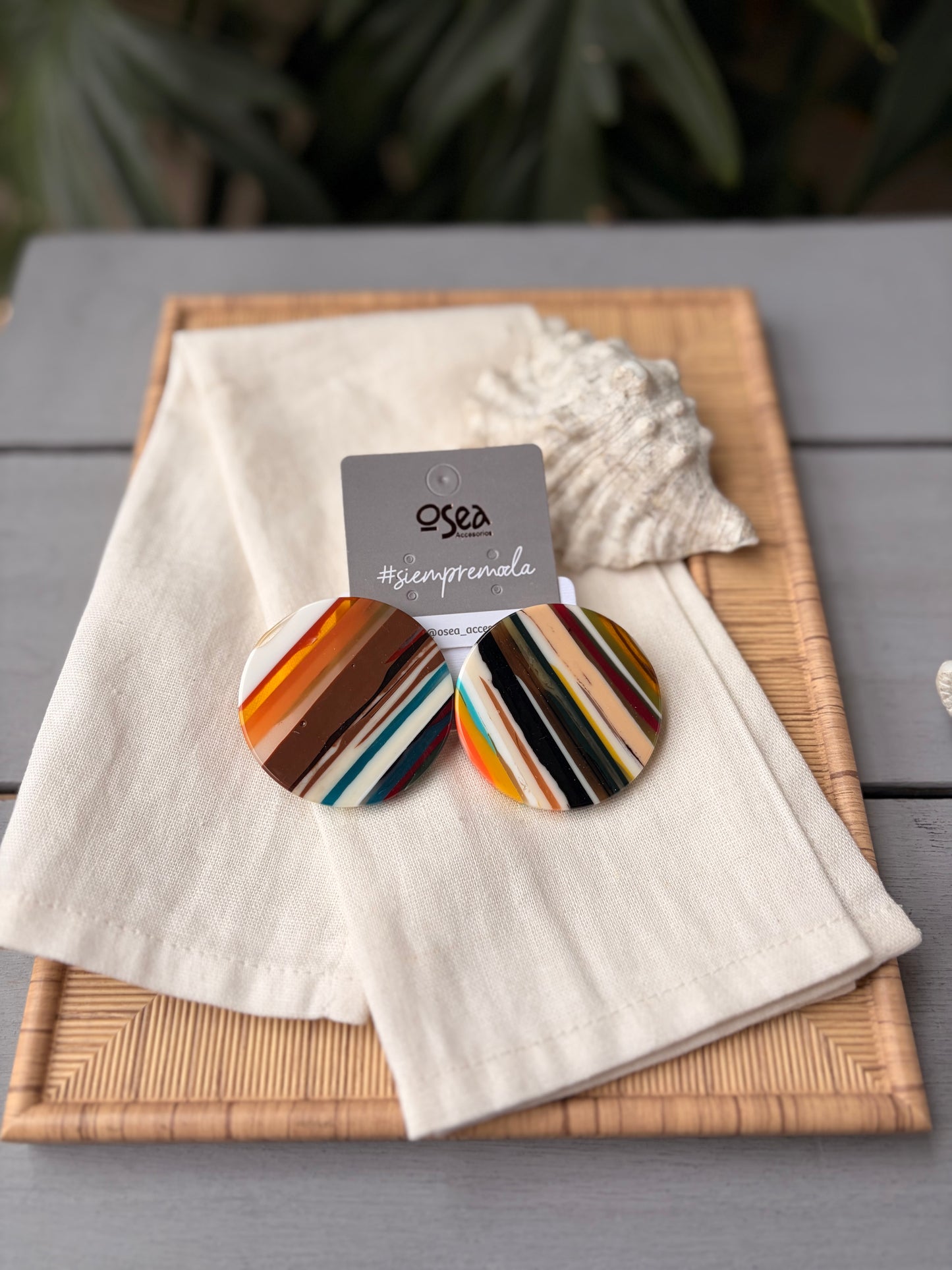 Topos en resina circulares