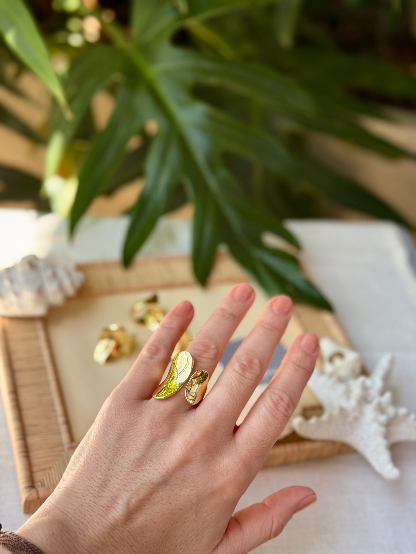 Anillo rodinado forma óvalo