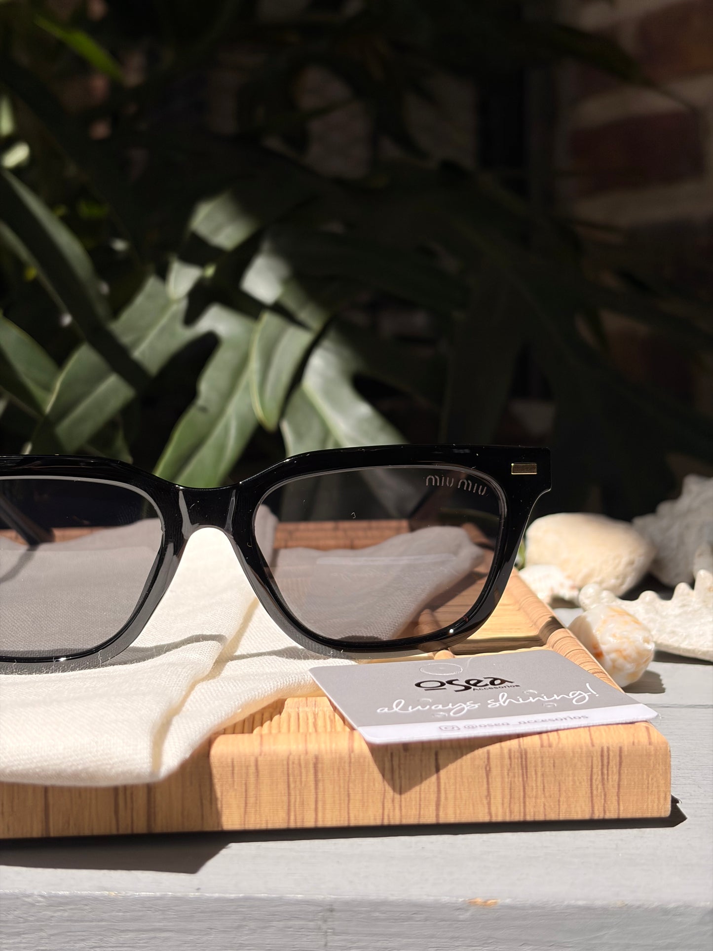 Gafas de sol animal print - negro