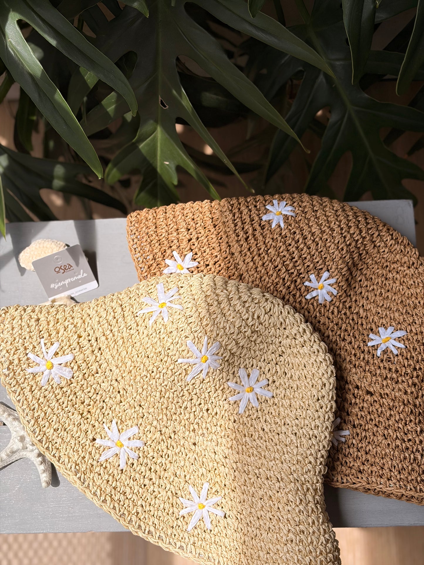 Sombrero bucket hat margaritas en fibra