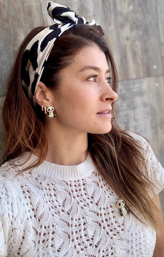 Aretes oso panda