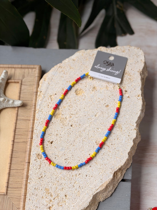 Collar corto mostacilla Colombia 🇨🇴