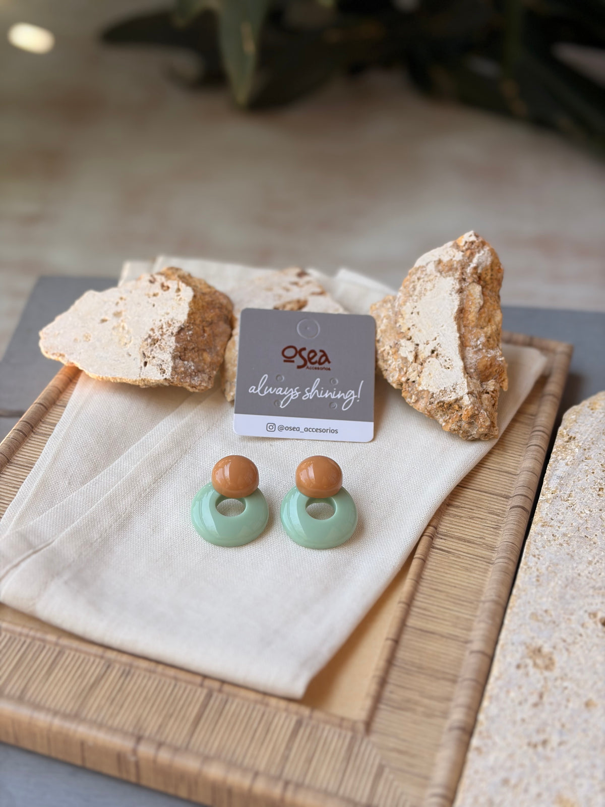 Topos circulares en resina pastel