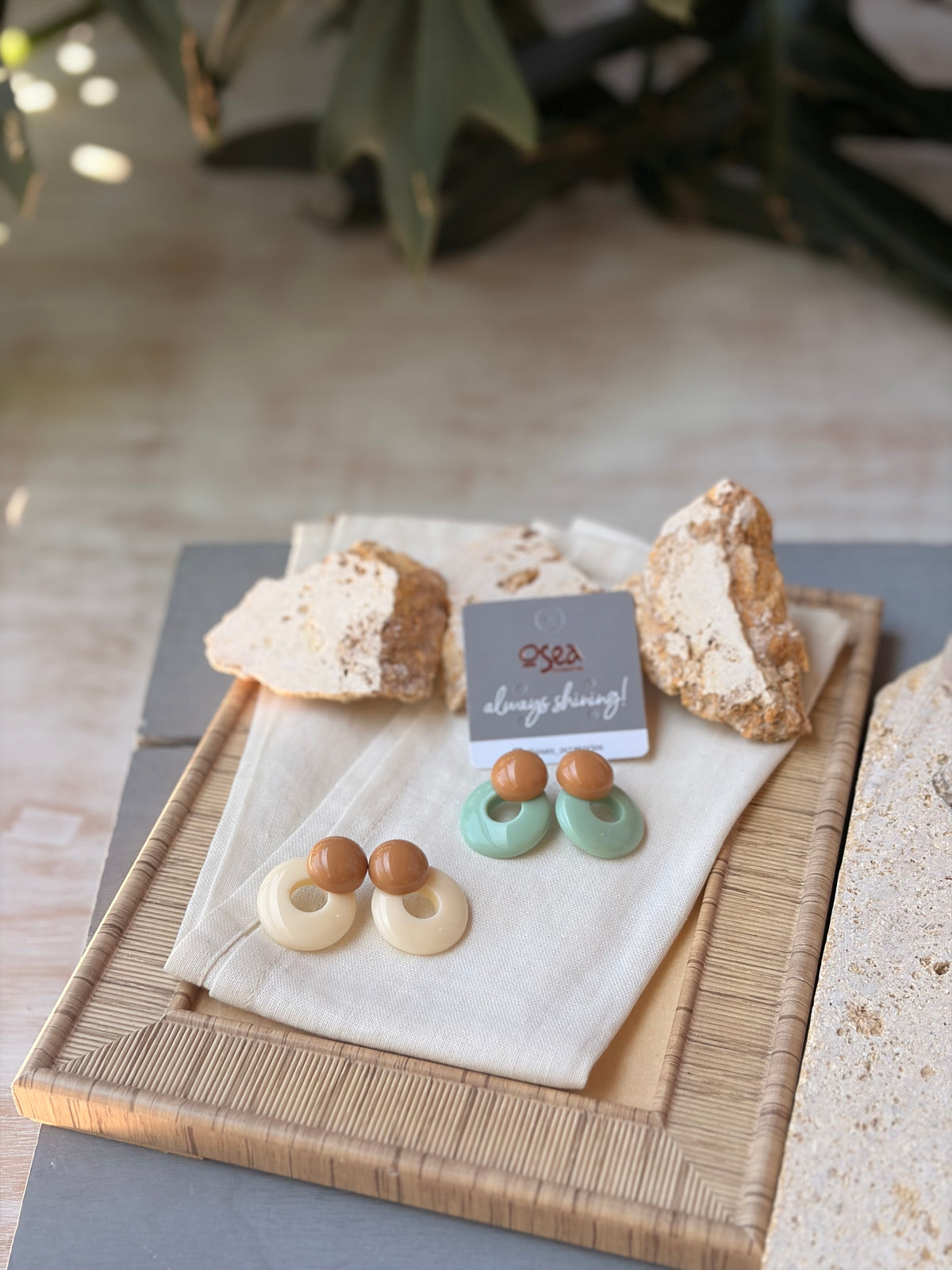 Topos circulares en resina pastel
