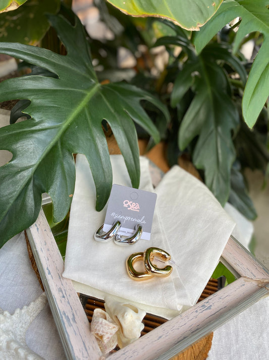 Candongas cuadradas en fantasía