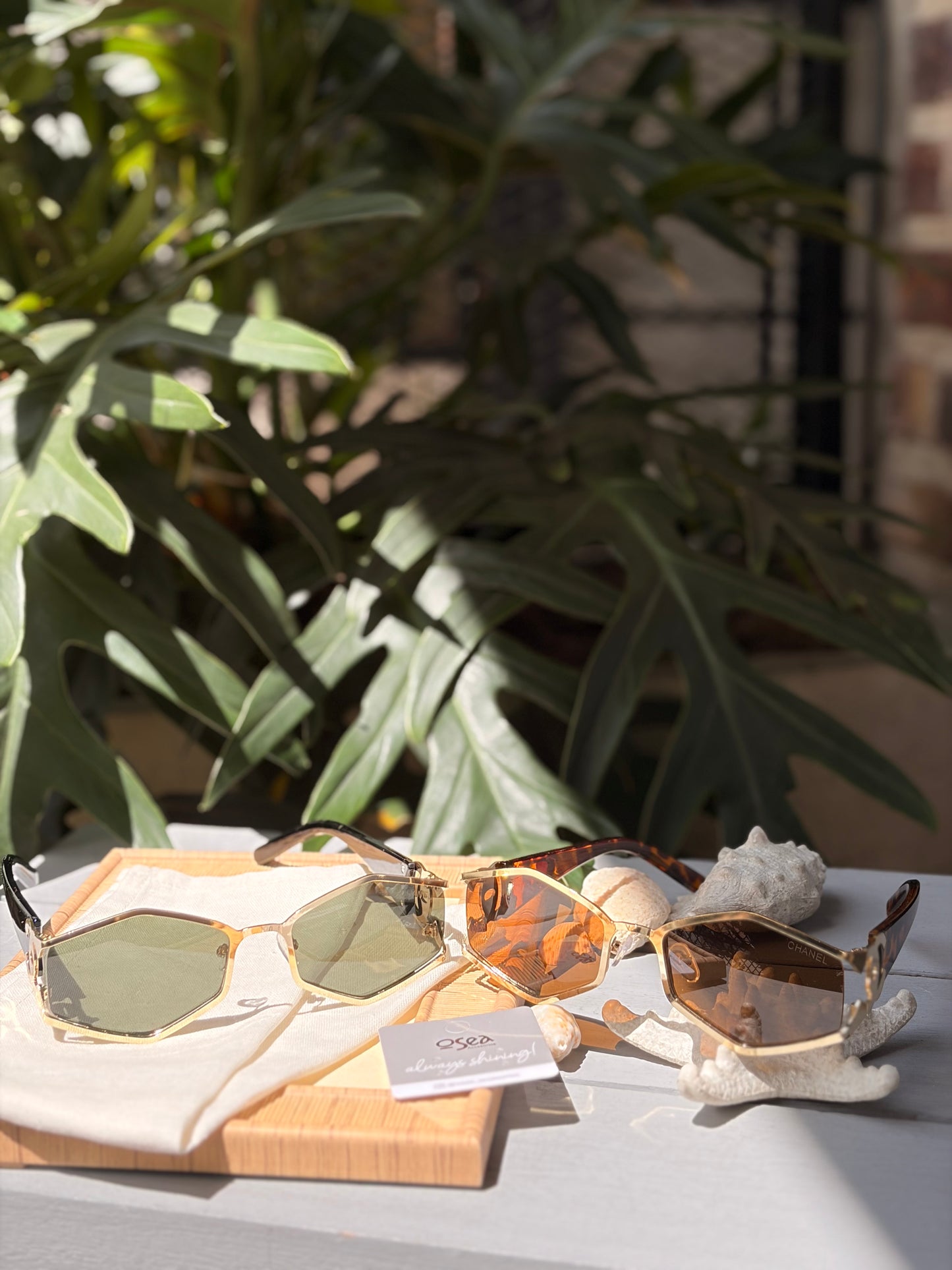 Gafas de sol rombo montura metálica