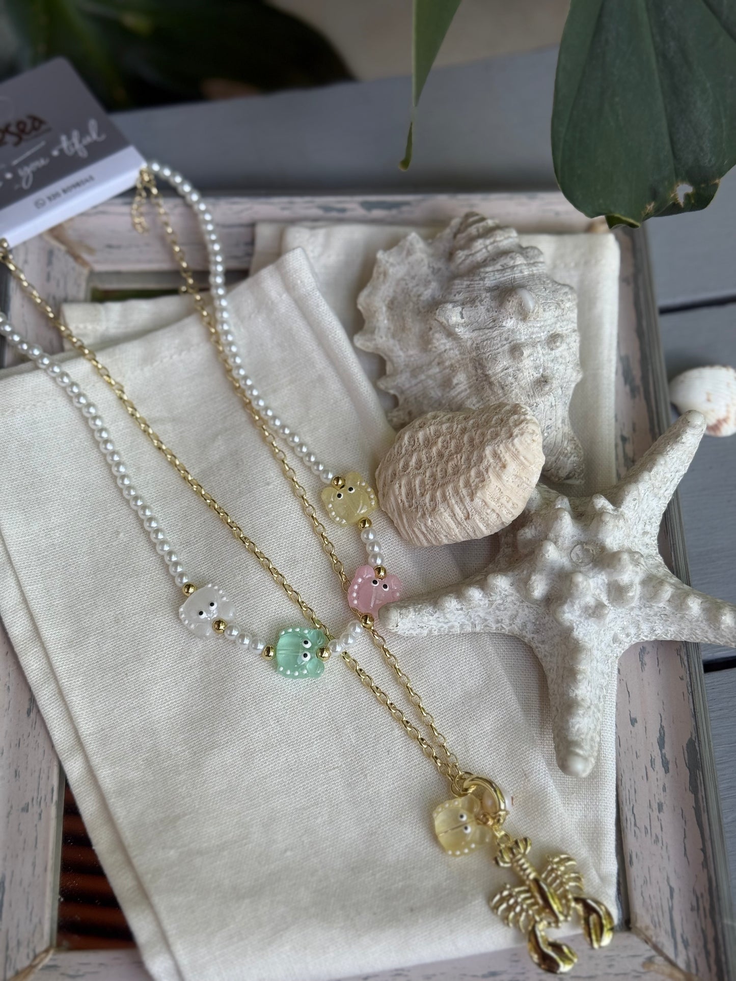 Collar doble calamares y langosta