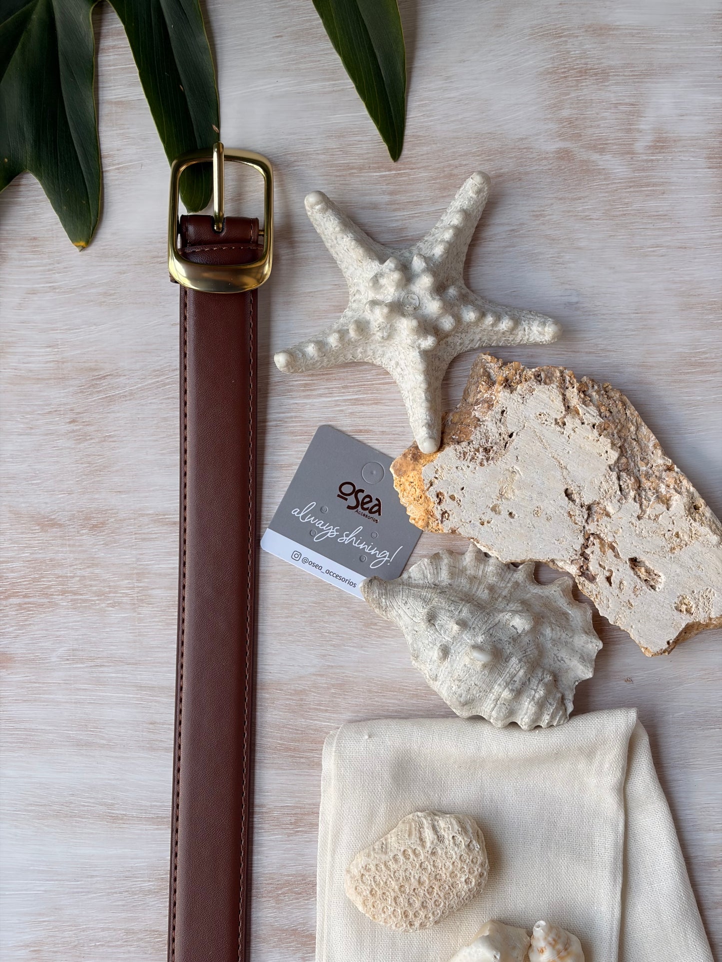 Correa de lujo sintético hebilla rectangular