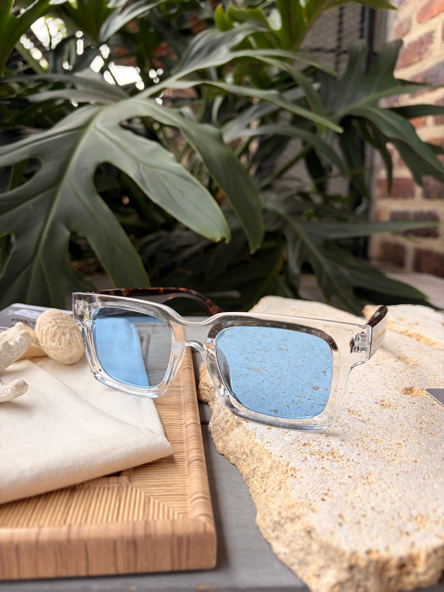 Gafas de sol en pasta lente colores