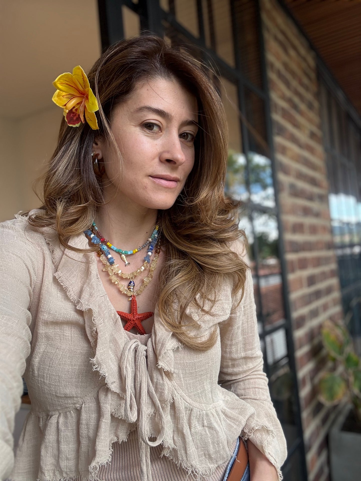 Collar pez azul