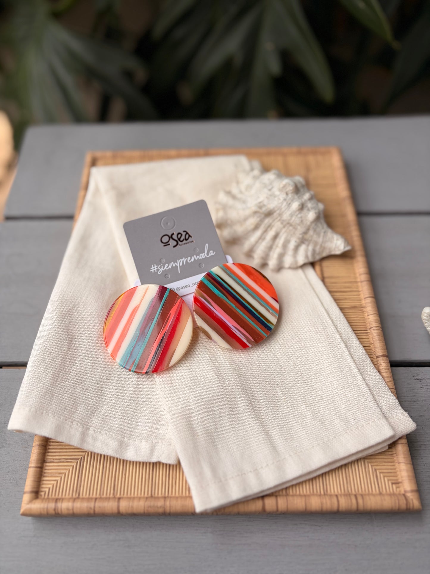 Topos en resina circulares