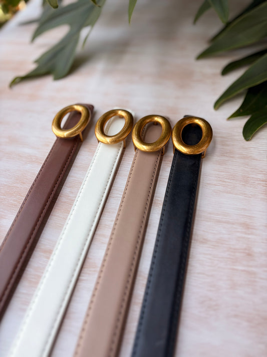 Correa de lujo sintético tonos tierra