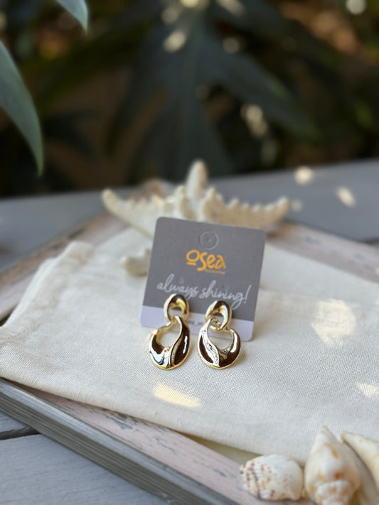 Aretes rodinados doble aro