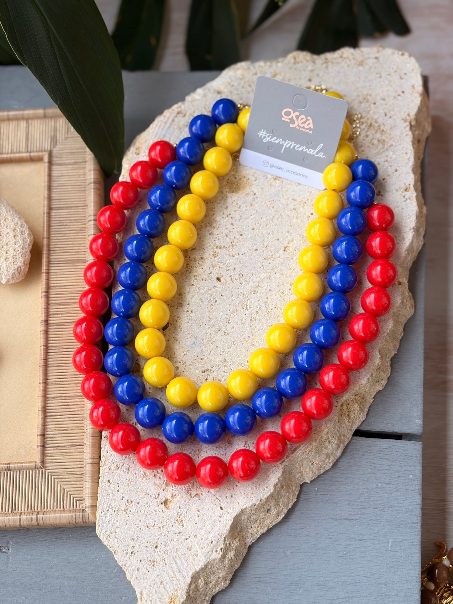 Collar bolas medianas 16mm colores Colombia 🇨🇴