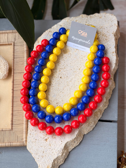 Collar bolas medianas 16mm colores Colombia 🇨🇴