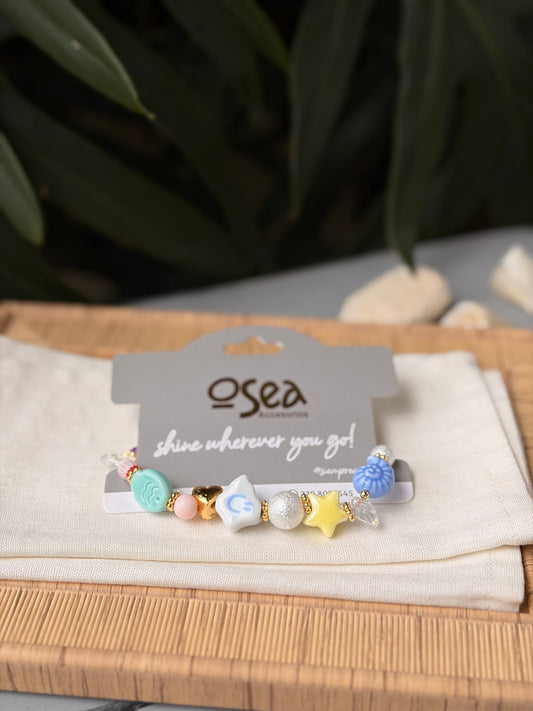 Pulsera dijes pastel nube