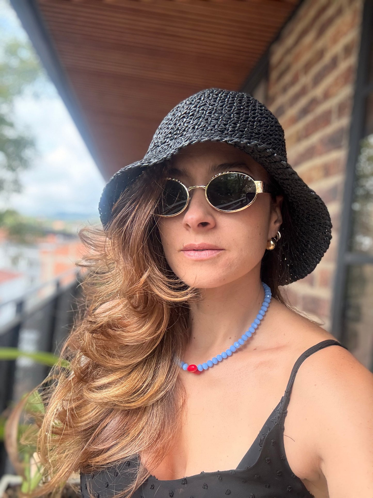 Sombrero o gorro tipo bucket hat en fique