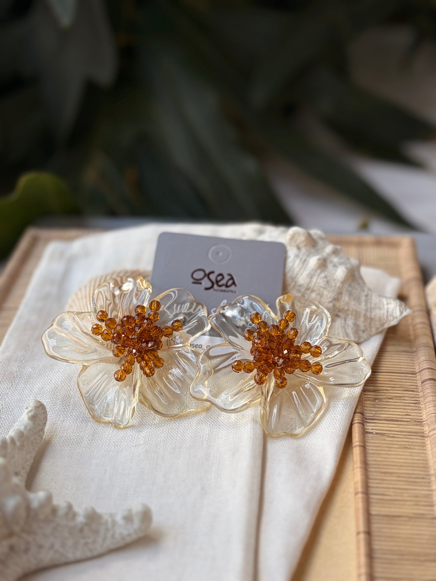 Topos en resina flor con piedras