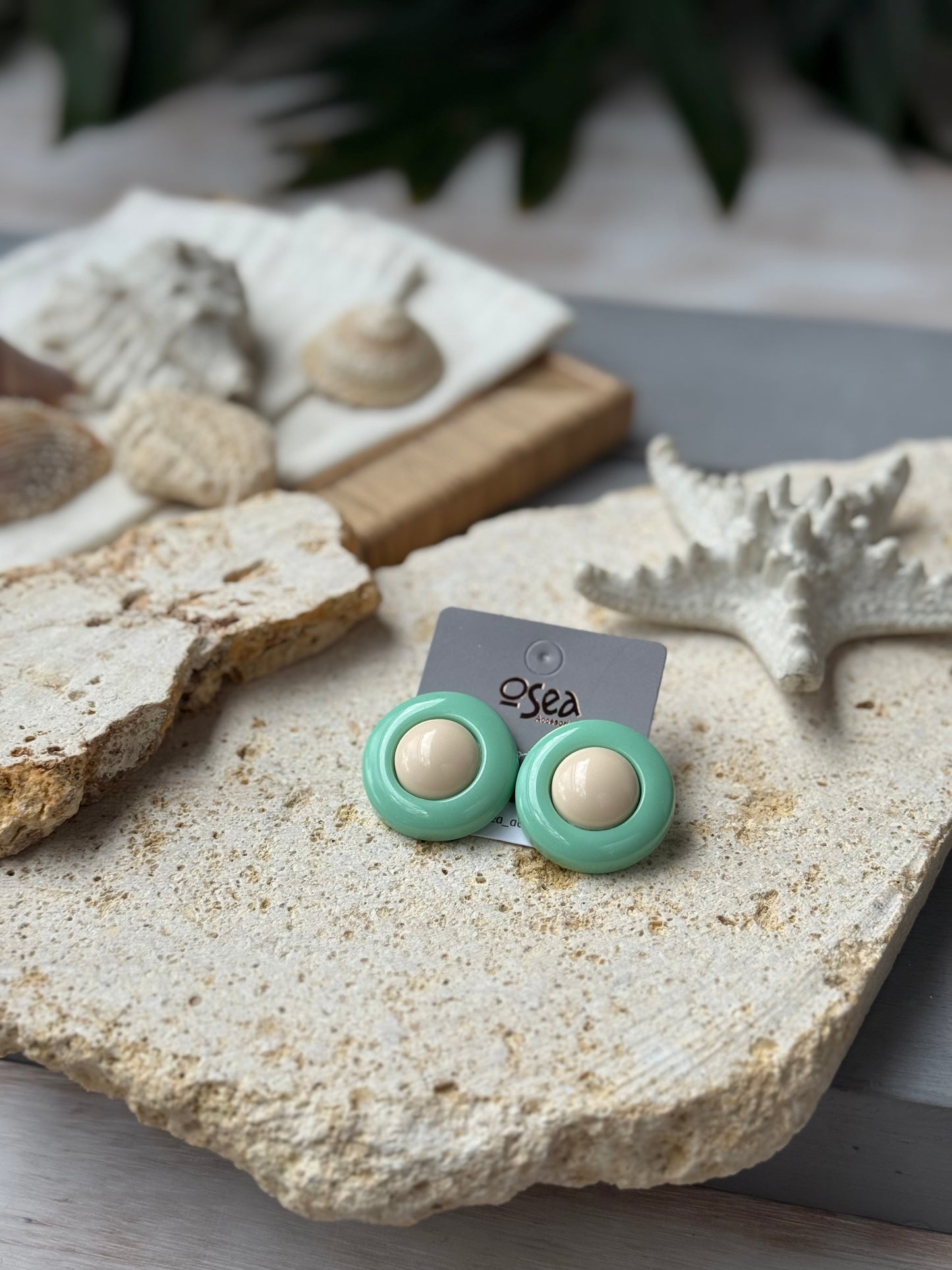 Aretes topo en resina colores
