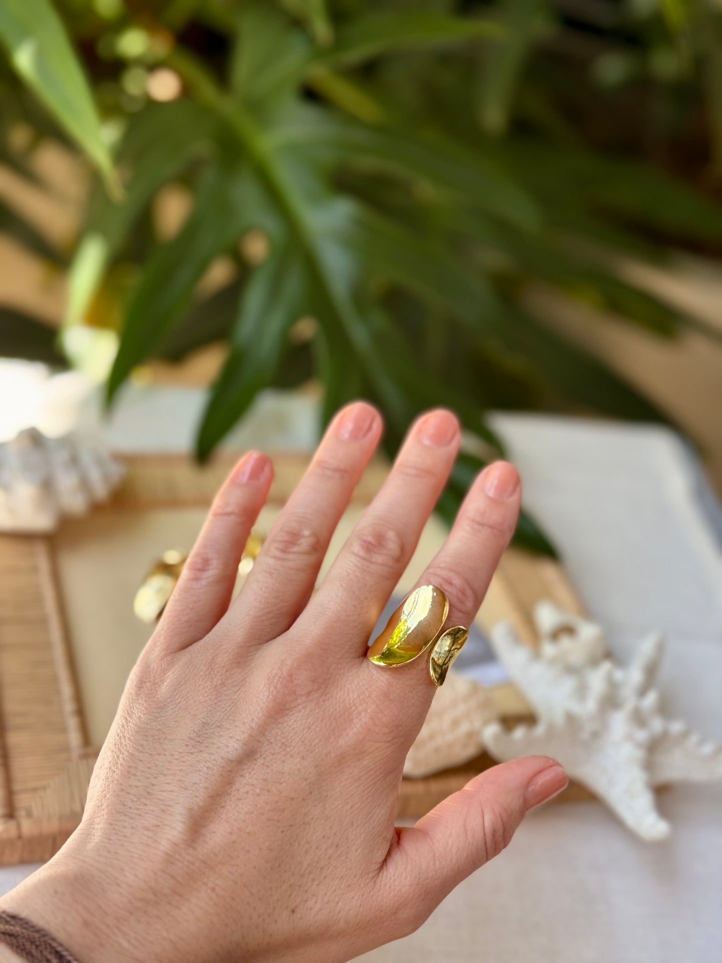 Anillo rodinado forma óvalo