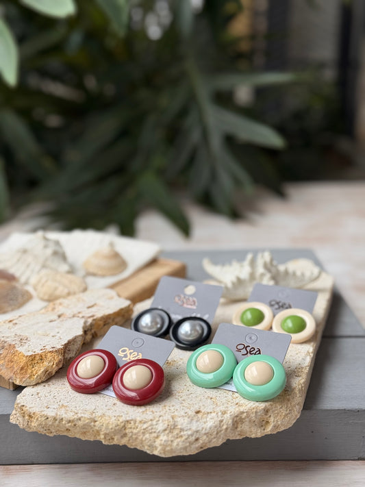 Aretes topo en resina colores