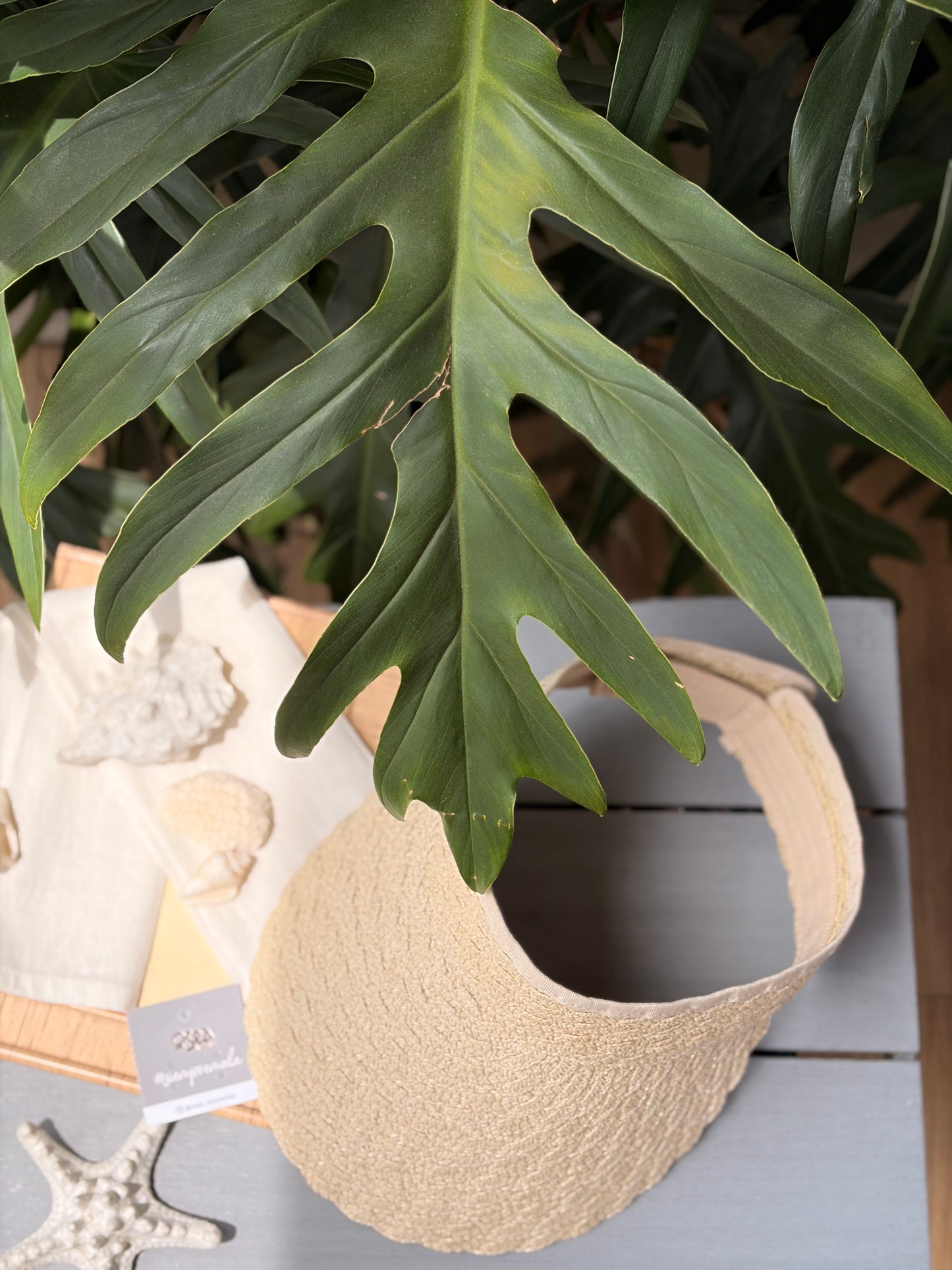 Visera ajustable en fibra tejida