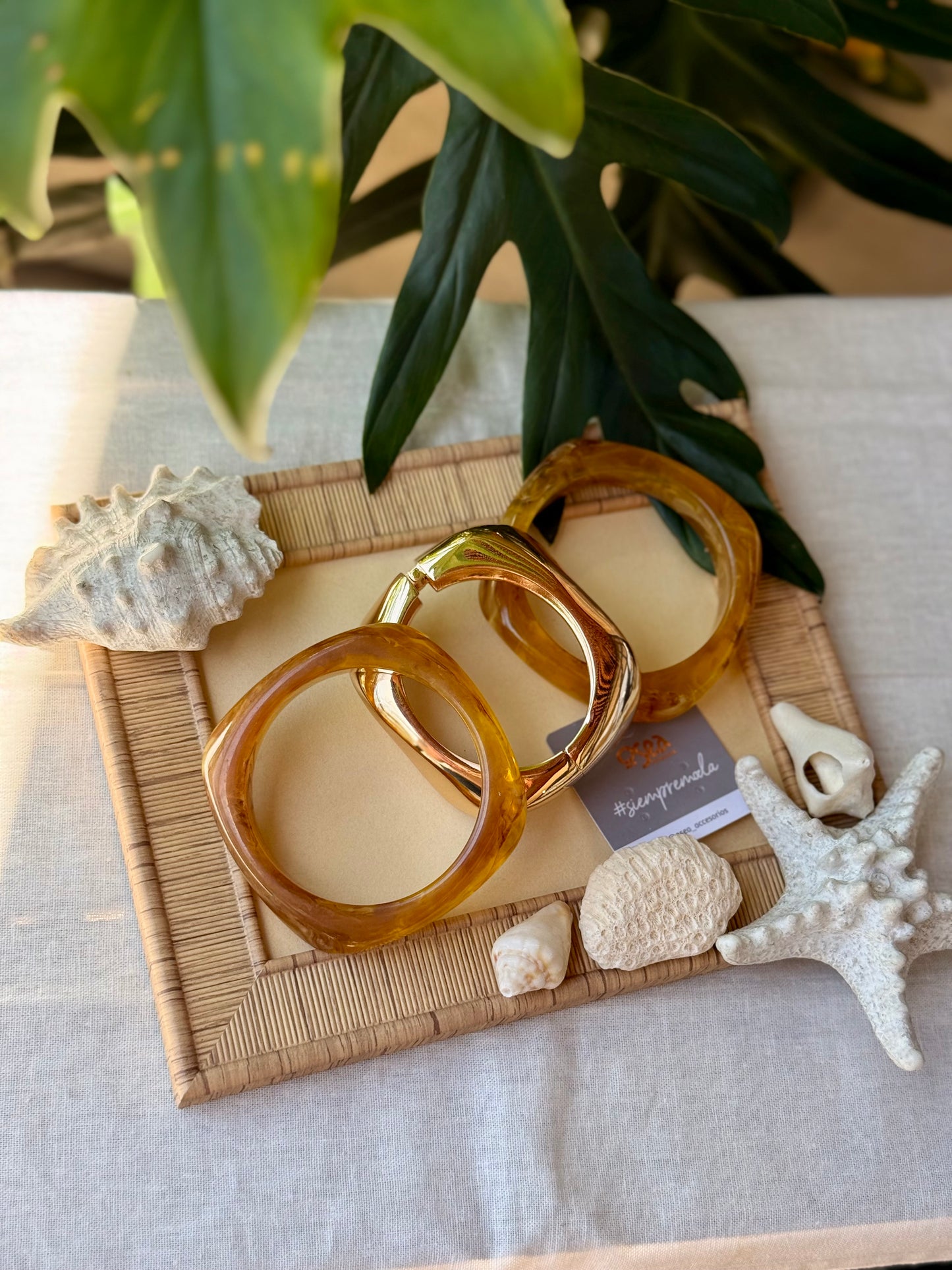 Set de aros por tres