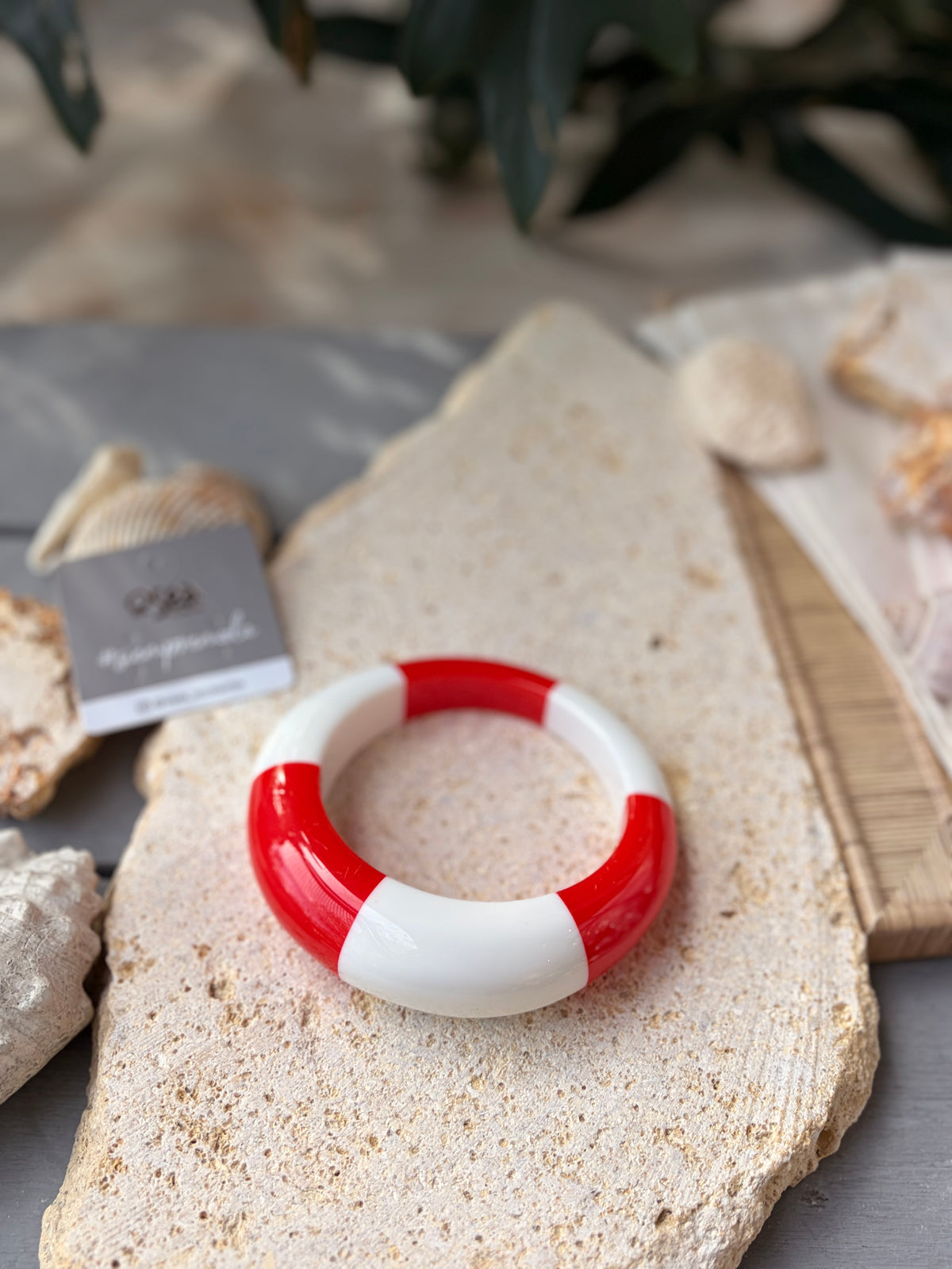 Pulsera resina bicolor playa