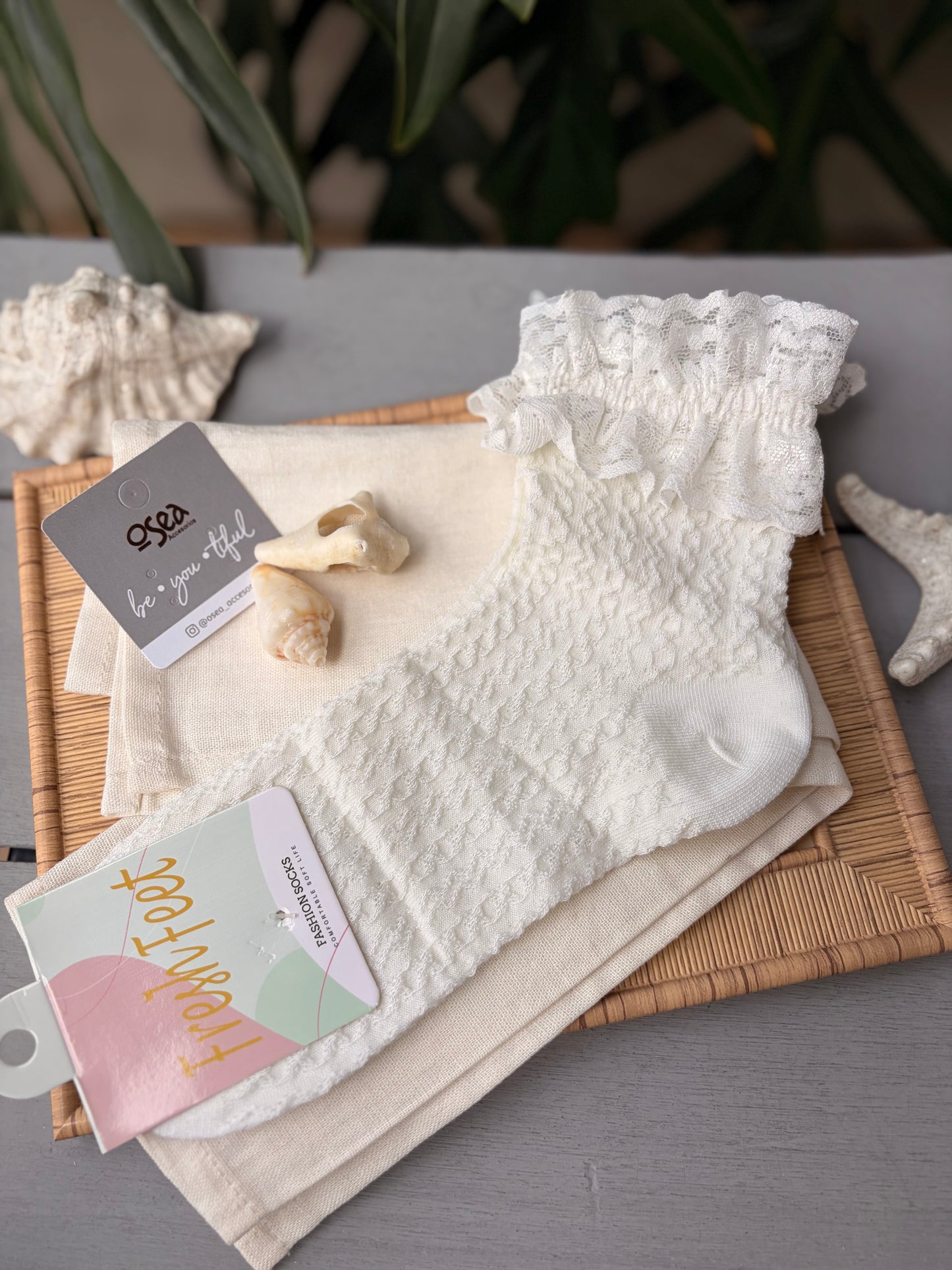 Medias coquette con borde