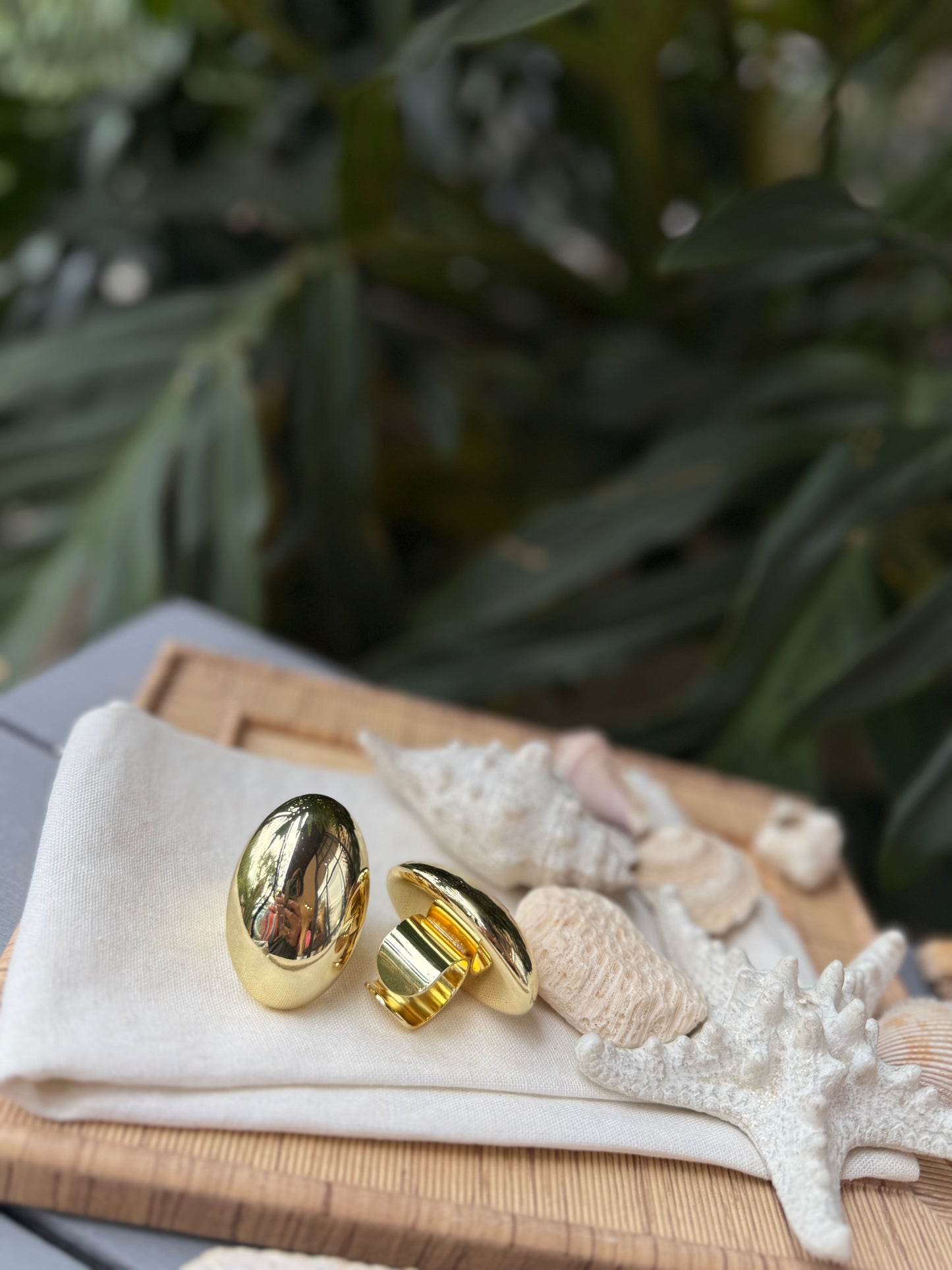 Anillo Maxi dorado graduable