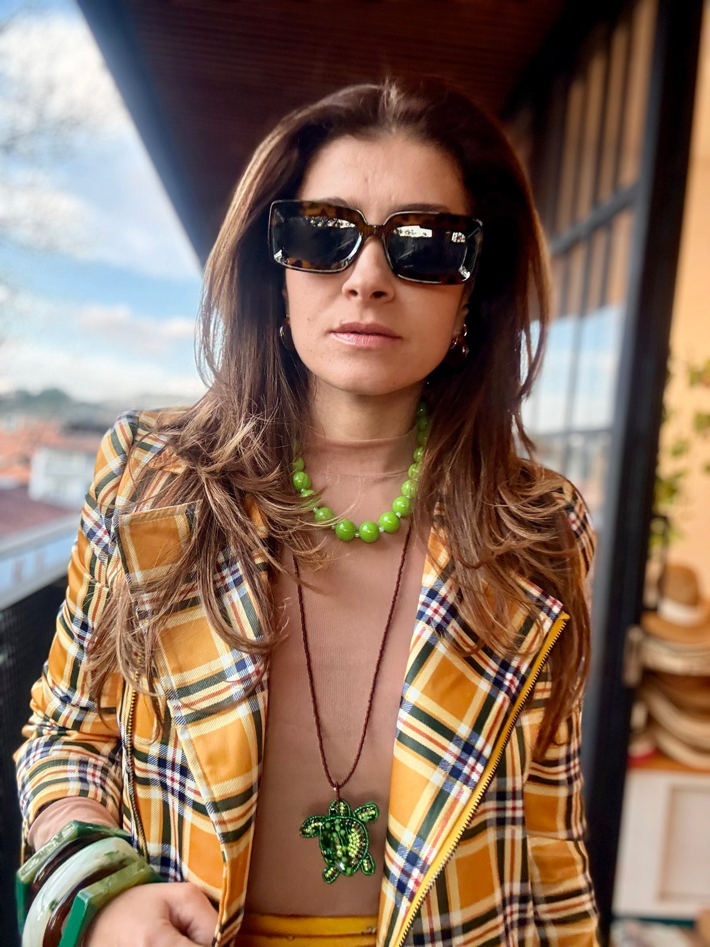 Collar Tortuga largo tejido