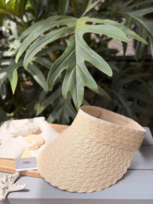 Visera ajustable en fibra tejida