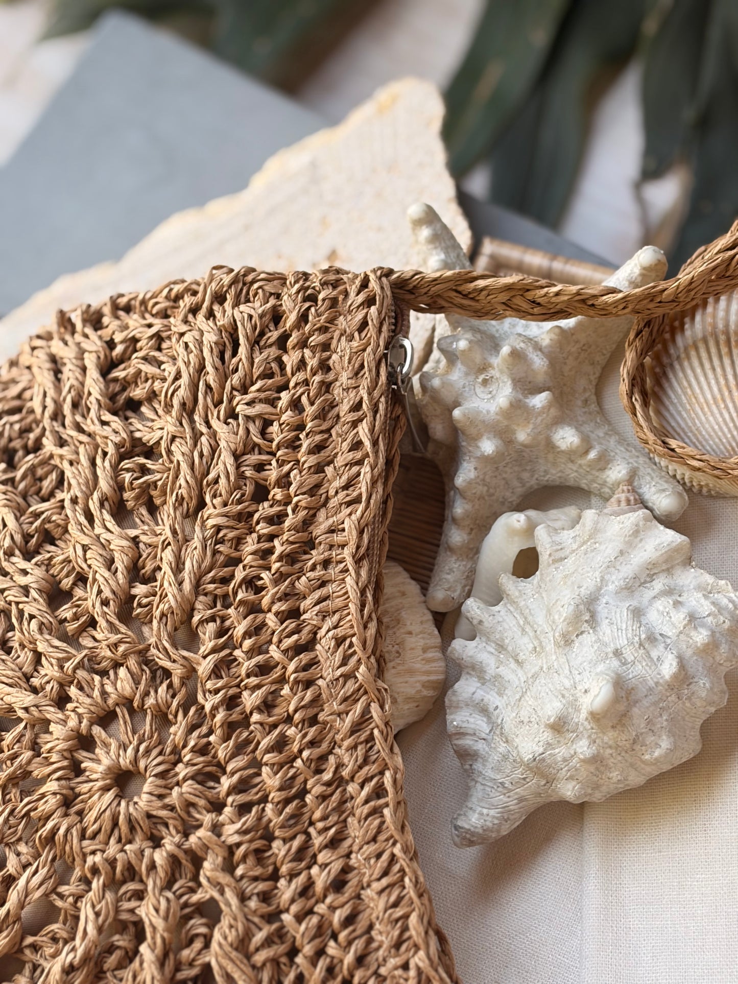 Bolso manos libres en fique sintético
