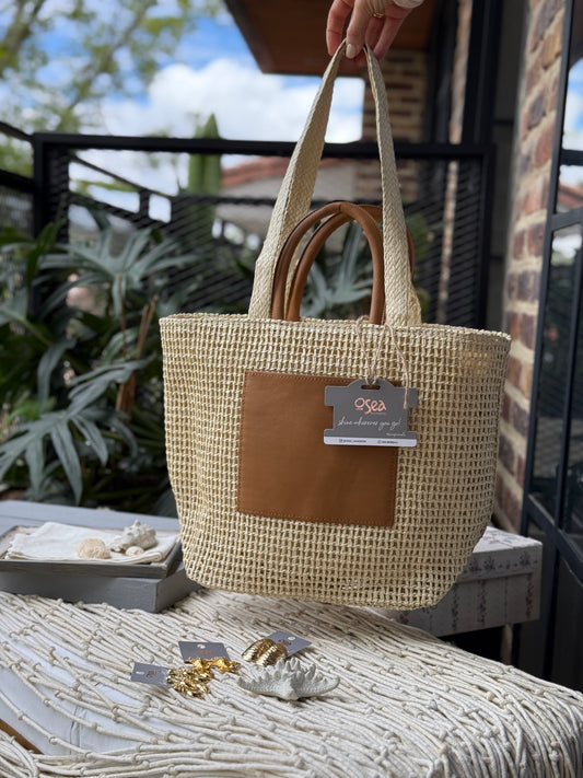 Bolso fique y sintético doble cargadera