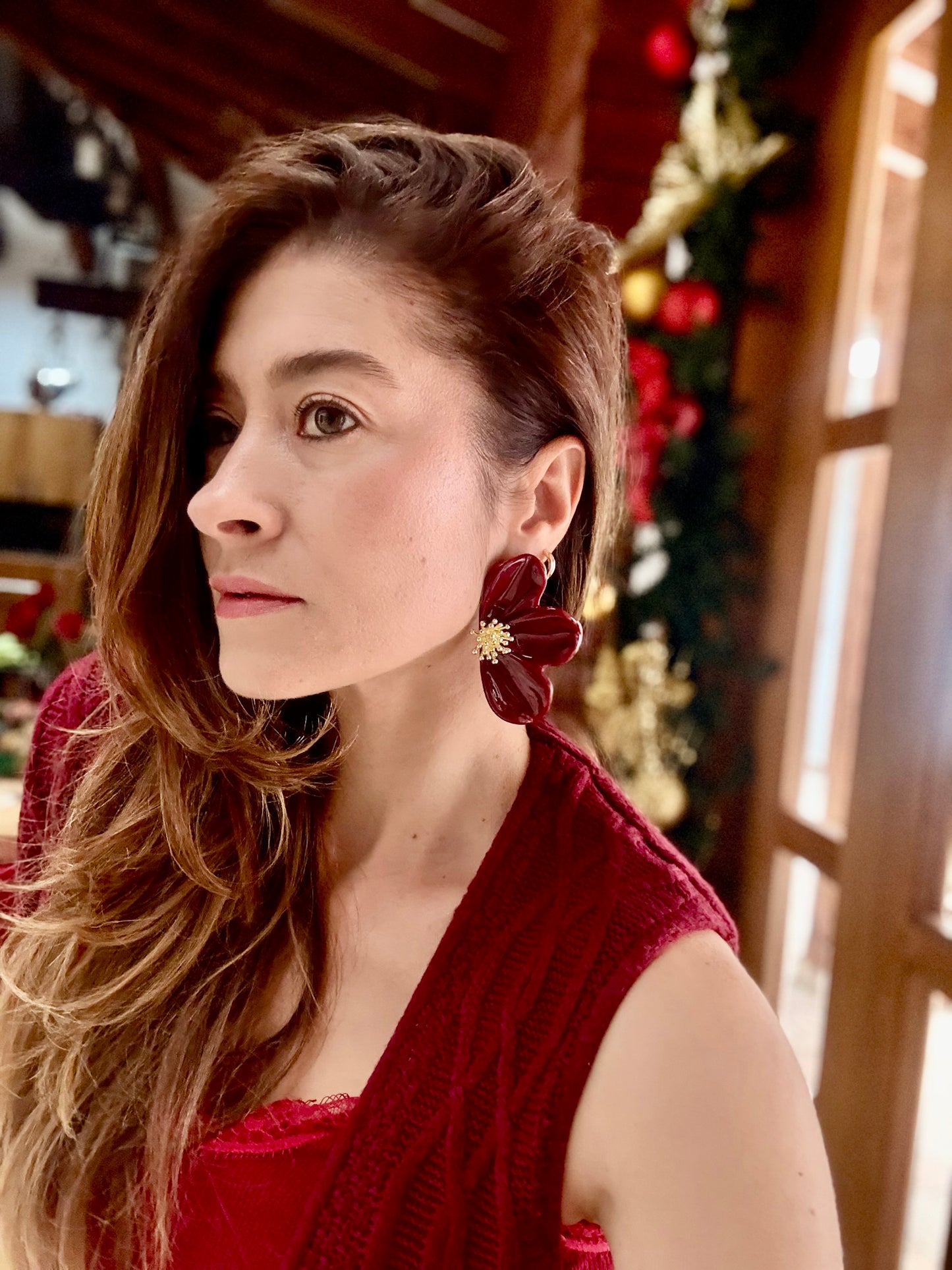 Maxi topo flor en resina