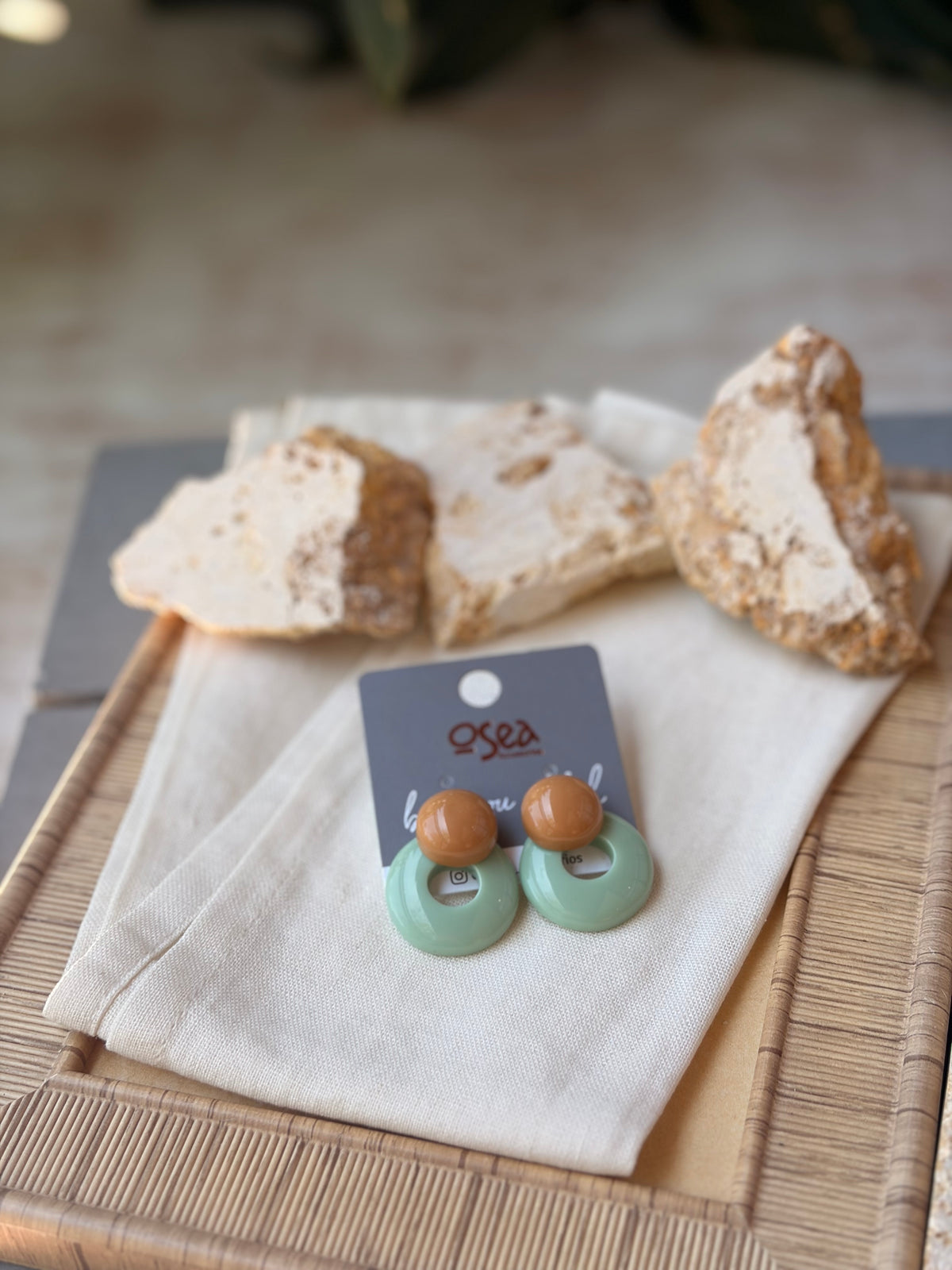 Topos circulares en resina pastel