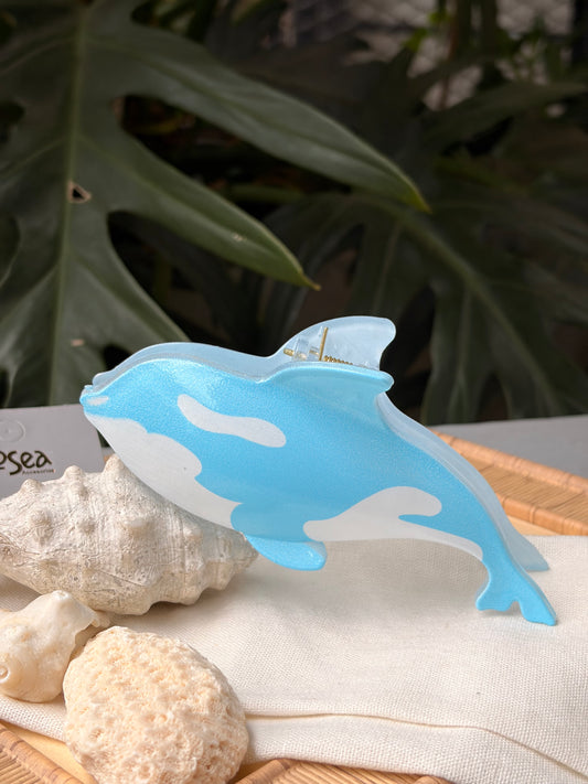 Caimán hair clip ballena en colores