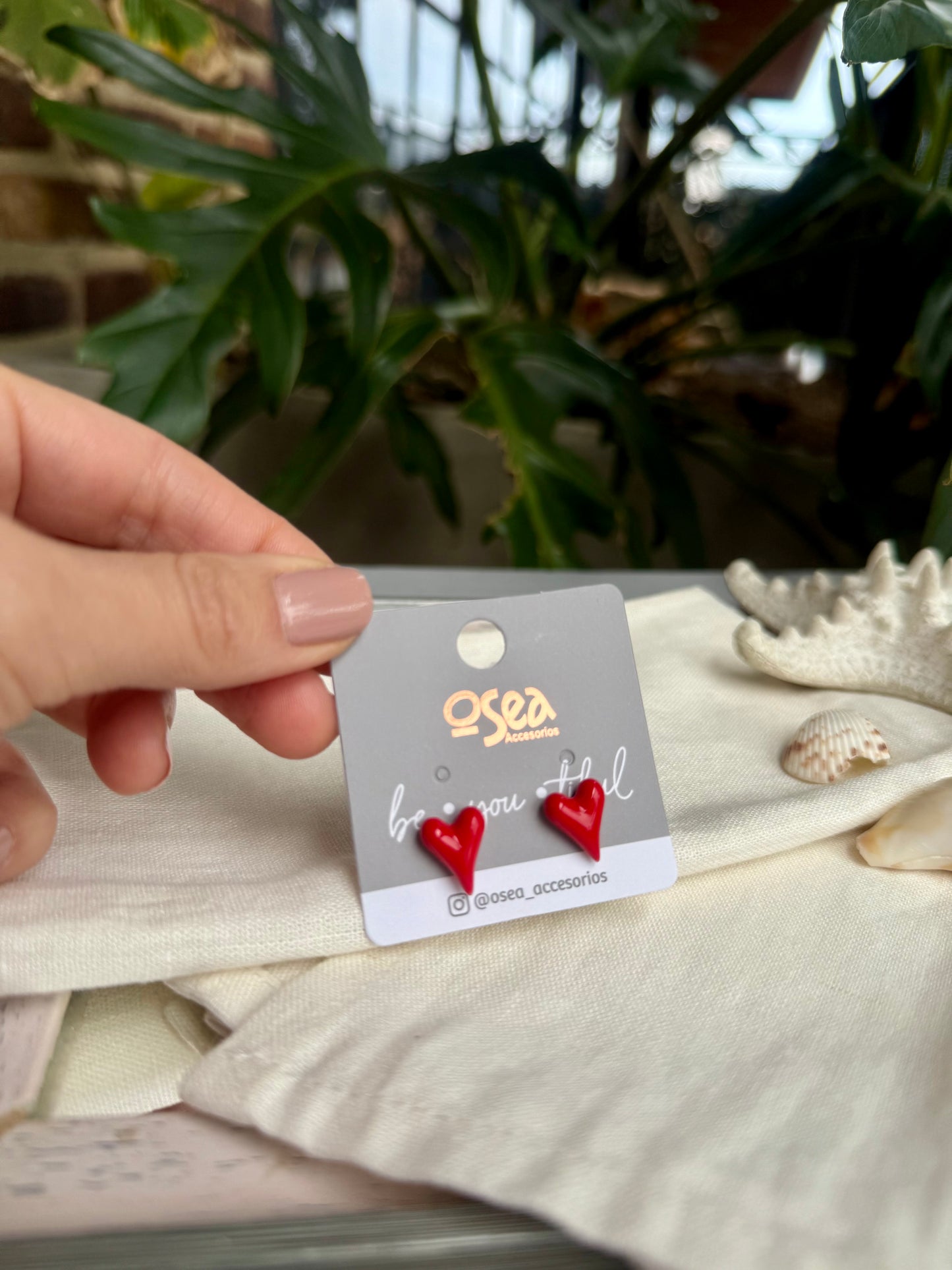 Topo corazón rojo rodinado pequeño